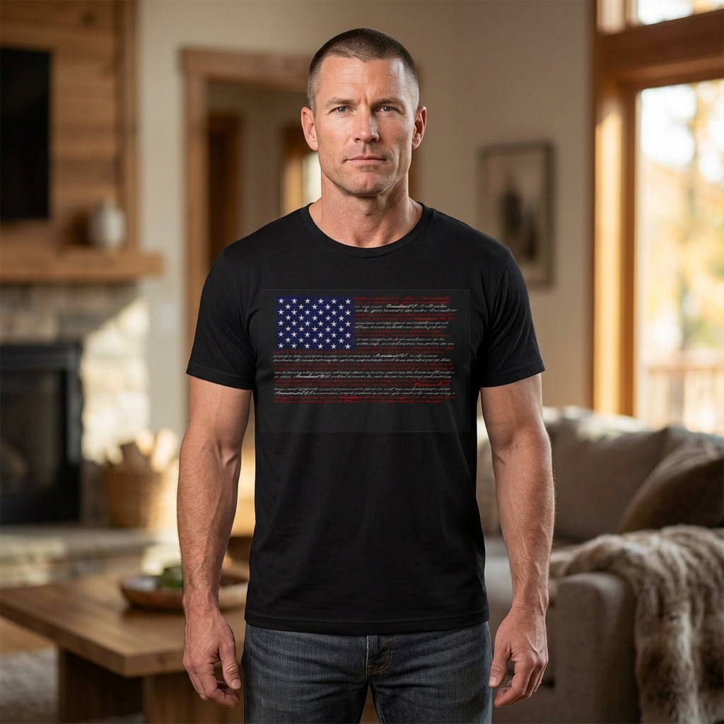 Bill of Rights American Flag T-Shirt
