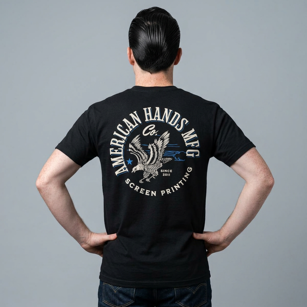 American Hands Made Screen Print T-Shirt