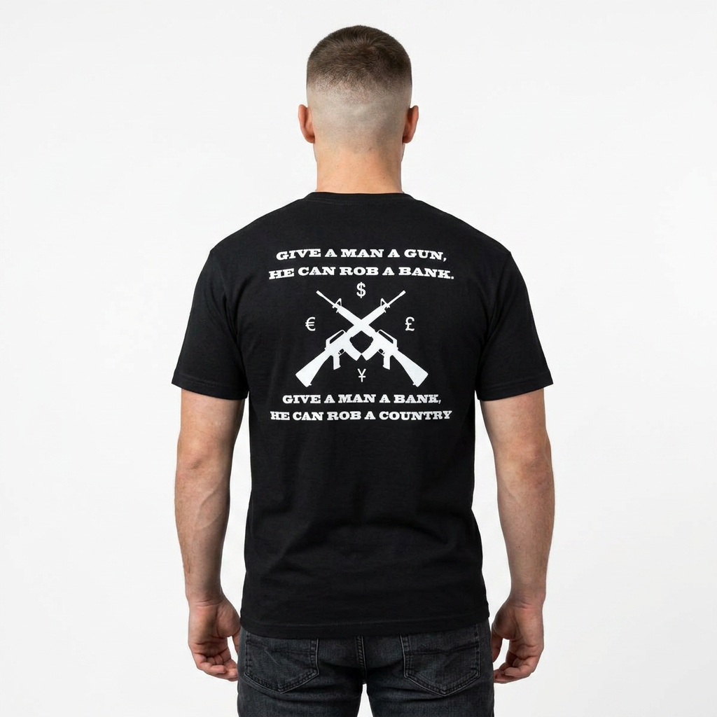 Give a Man a Gun Patriotic Political Graphic Tee