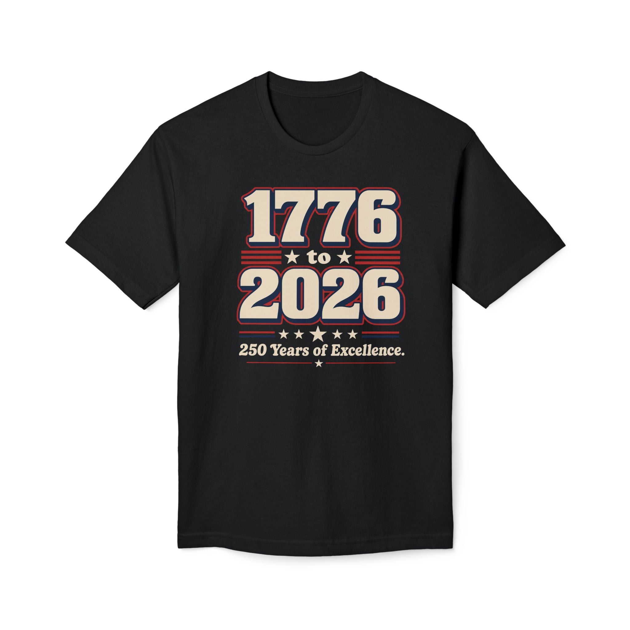 1776 to 2026 T-Shirt – 250 Years of Excellence Patriotic Tee